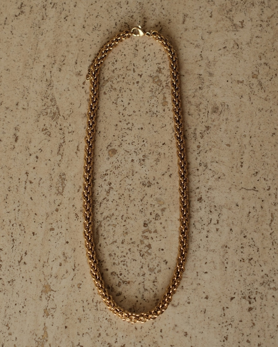 Statement gevlochten ketting