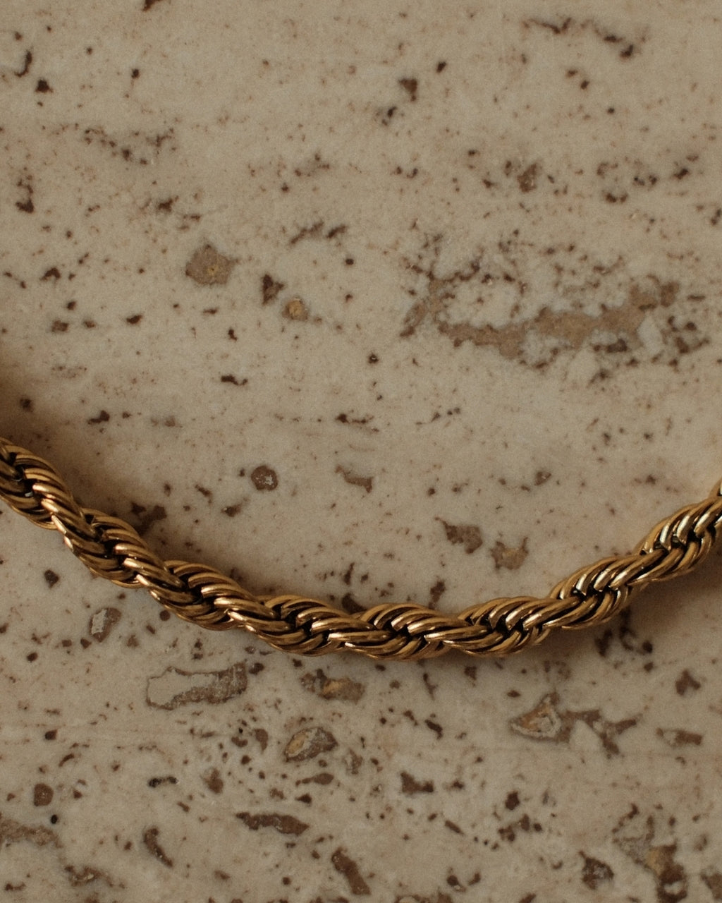 Fijn gedraaide armband - Rope chain