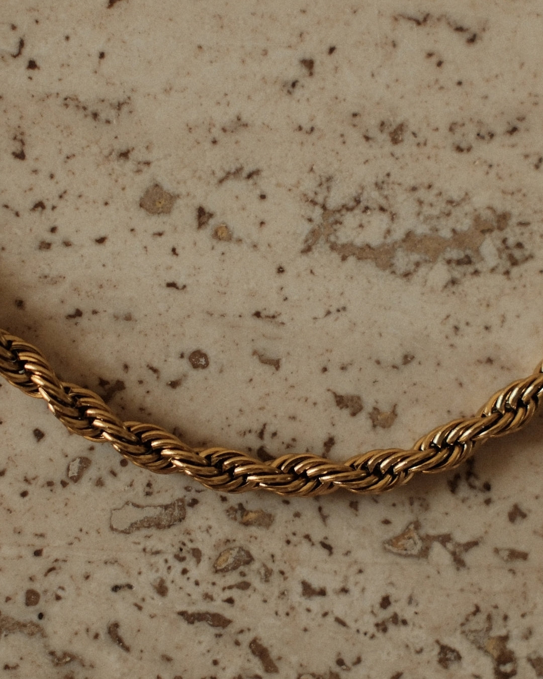 Fijn gedraaide armband - Rope chain