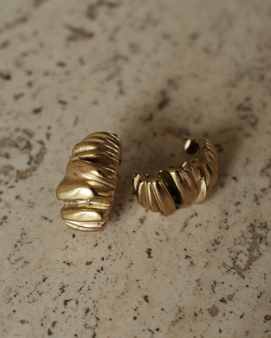 Chunky twist oorbellen