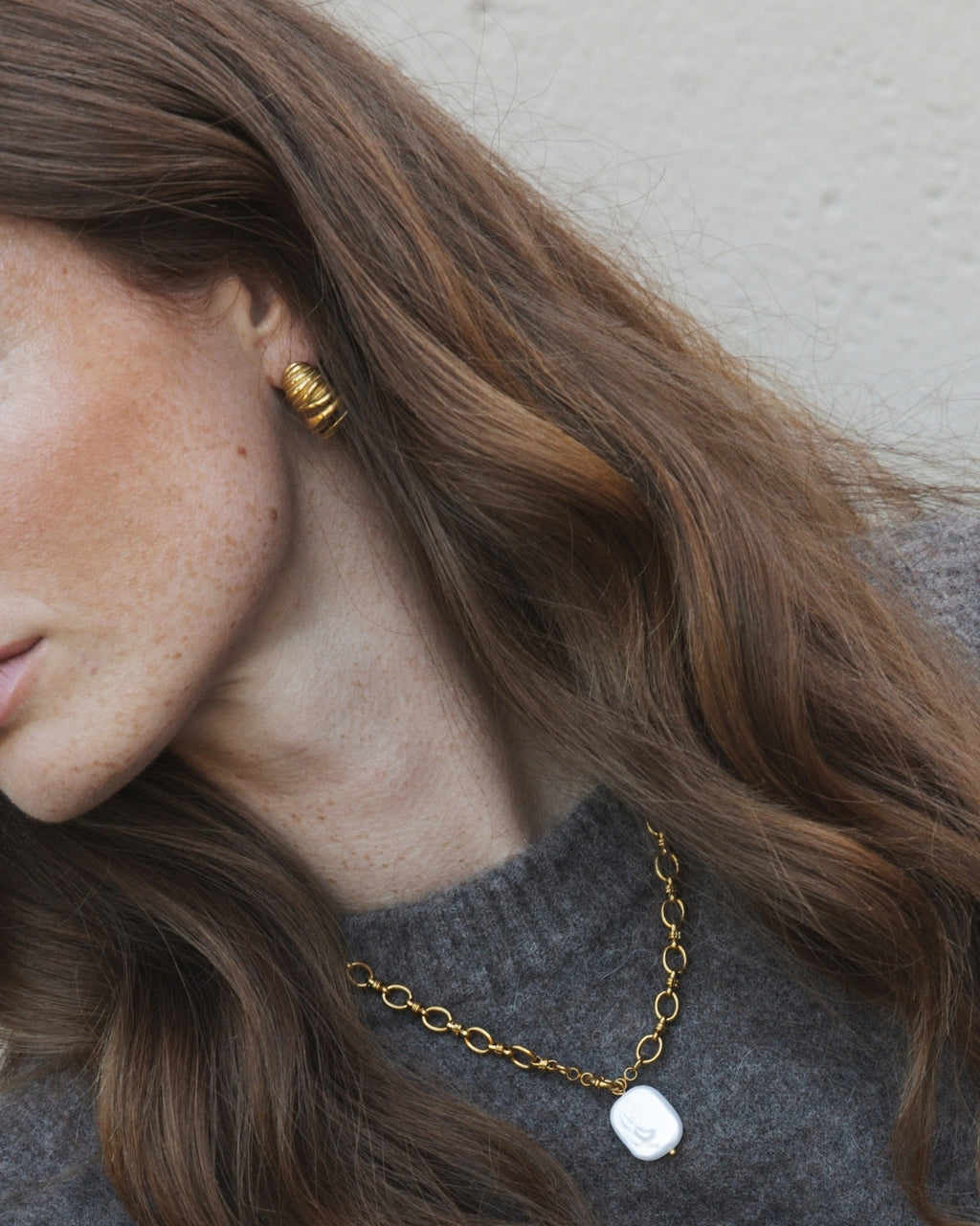 Chunky twist oorbellen