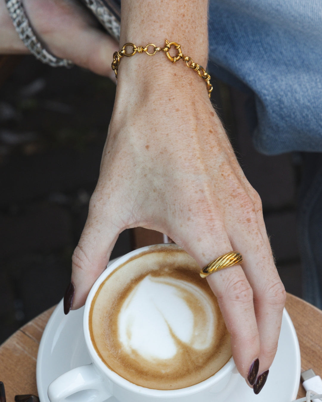 Schakelarmband met veersluiting
